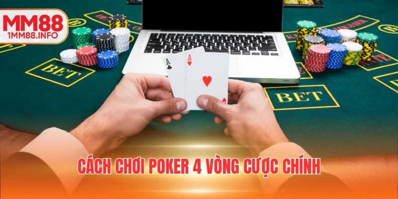Cách chơi Poker 4 vòng cược chính