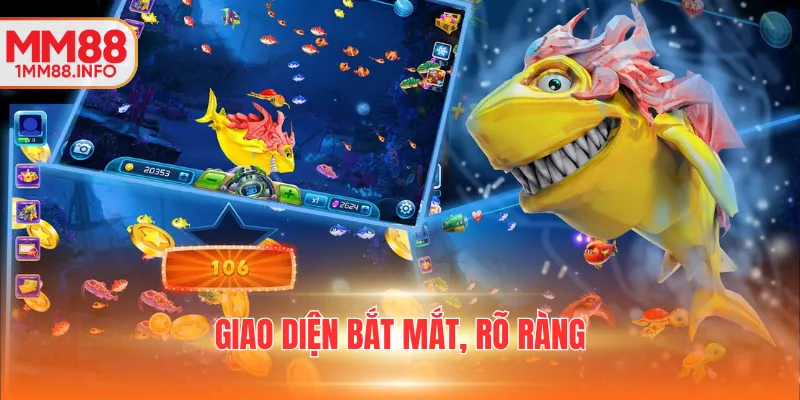 Giao diện bắt mắt, rõ ràng