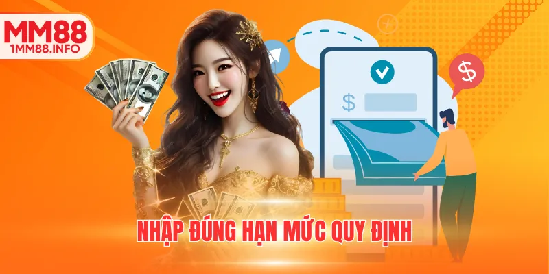 Nhập đúng hạn mức quy định